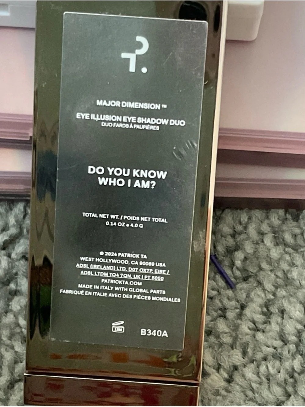 Patrick Ta Major Dimension Eye Illusion Duo - Rose Gold Mirror Finish